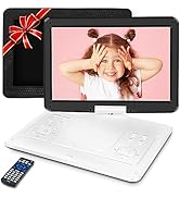 16.9" Portable DVD Player with 14.1" Swivel Screen, 6 Hrs 5000mAh Battery Car DVD Player with Car...