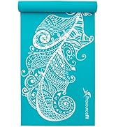 ProsourceFit Yoga Mats 3/16” (5mm) Thick for Comfort &amp; Stability with Exclusive Printed Designs