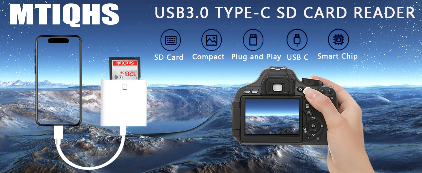 iPhone SD card reader USB C USB C SD card reader for iPhone15 USB C memory card reader for iPhone