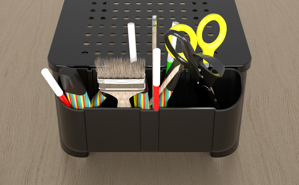 monitor stand with drawer