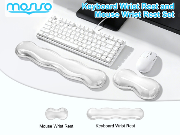 MOSISO Wrist Rest Support for Mouse Pad &amp; Keyboard Set