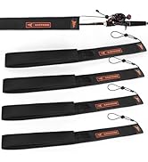 KastKing MeshGuard Rod Socks, Fishing Rod Sleeve, Neoprene Fishing Pole Sleeve, Fishing Rod Cover...