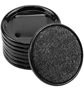 Faotup 8Pcs Round Carpeted Bottom Furniture Caster Cups Furniture Coasters Carpet Base Furniture ...