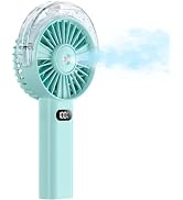Otlonpe Handheld Misting Fan Portable, 4000mAh Rechargeable Battery Powered, Small Personal Miste...