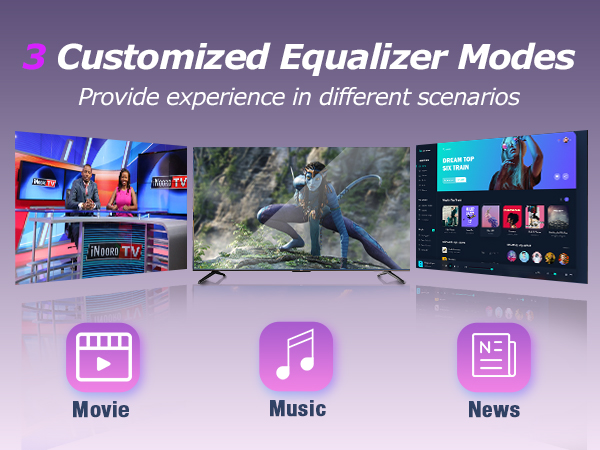 3 Customized Equalizer Modes