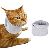 MANON ROSA Cat Neck Brace Elizabethan Collar for Pet After Surgery Recovery Adjustable Breathable...