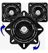 3Pack Heavy Duty Bar Stool Swivel Plate, 6Inch Chair Swivel Base with Solid Ring of Ball Bearings...