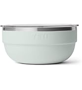 YETI Rambler Bowl, Vacuum Insulated, Stackable and Nestable Stainless Steel Bowl with Lid, 4.5 Qu...