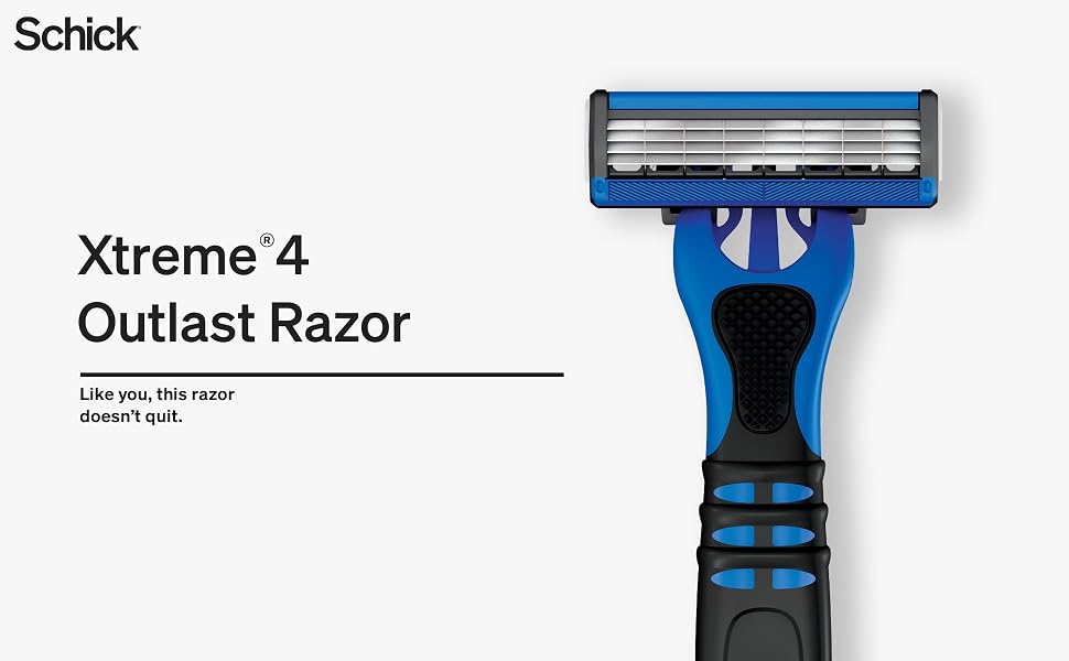 schick Xtreme 4 mens razor face and body sensitive Gillette mens grooming disposable travel razor