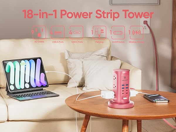 Power strip tower