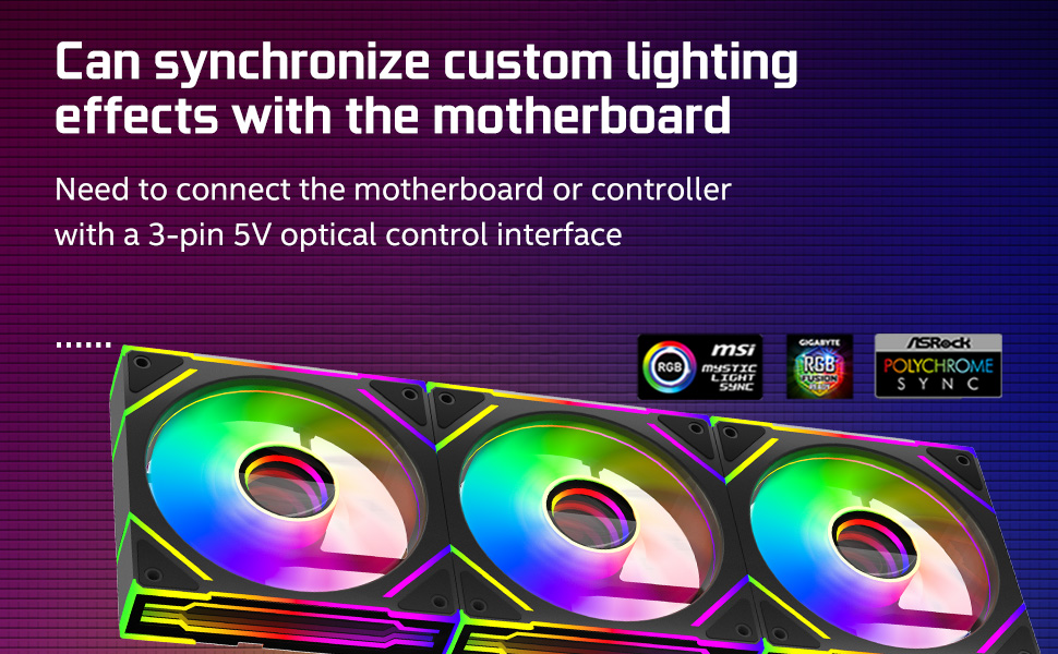 Jungle Leopard prism4 EX 120mm PC Reverse Blade ARGB Case Fan,Infinity Mirror RGB