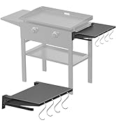 Petrirufun Foldable Griddle Side Shelf for Blackstone 28" Griddle, Large Griddle Side Table with ...