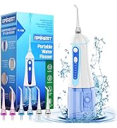 Water Dental Pik Flosser,Grinest 7 Modes Rechargeable Water Dental Pick for Teeth Cleaning Cordle...