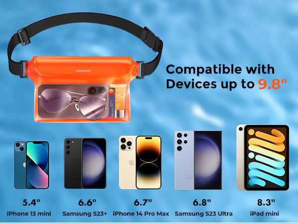 Waterproof Phone Pouch with Adjustable Waist Strap