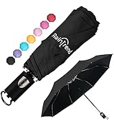 NEW Small Travel Compact Automatic Open and Close Umbrella for Backpack and Car with Teflon Coati...