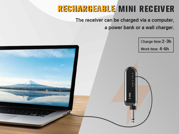 rechargeable mini receiver