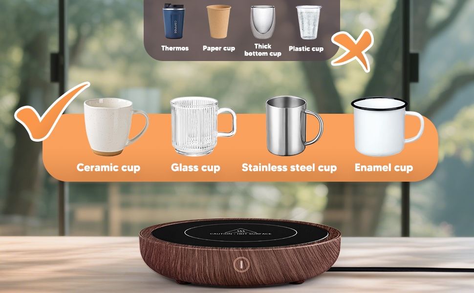 coffee warmer for desk auto shut off