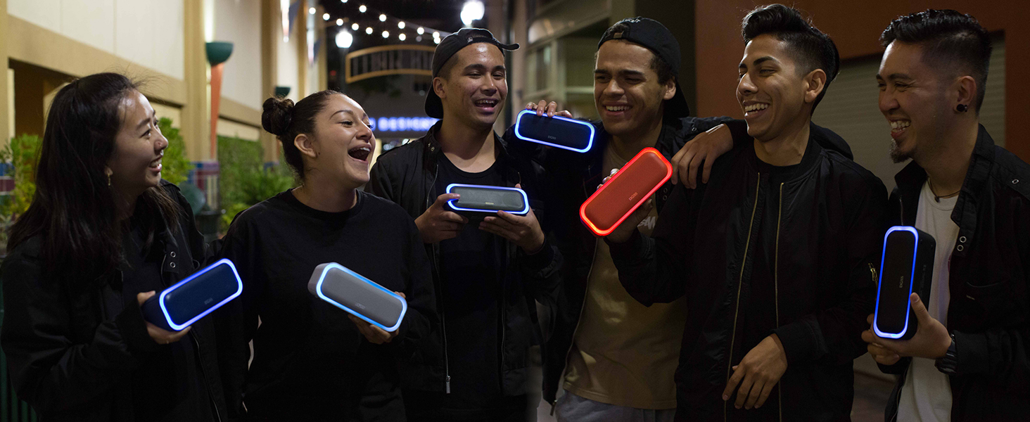 DOSS SoundBox Party Bluetooth Speaker with Led lights