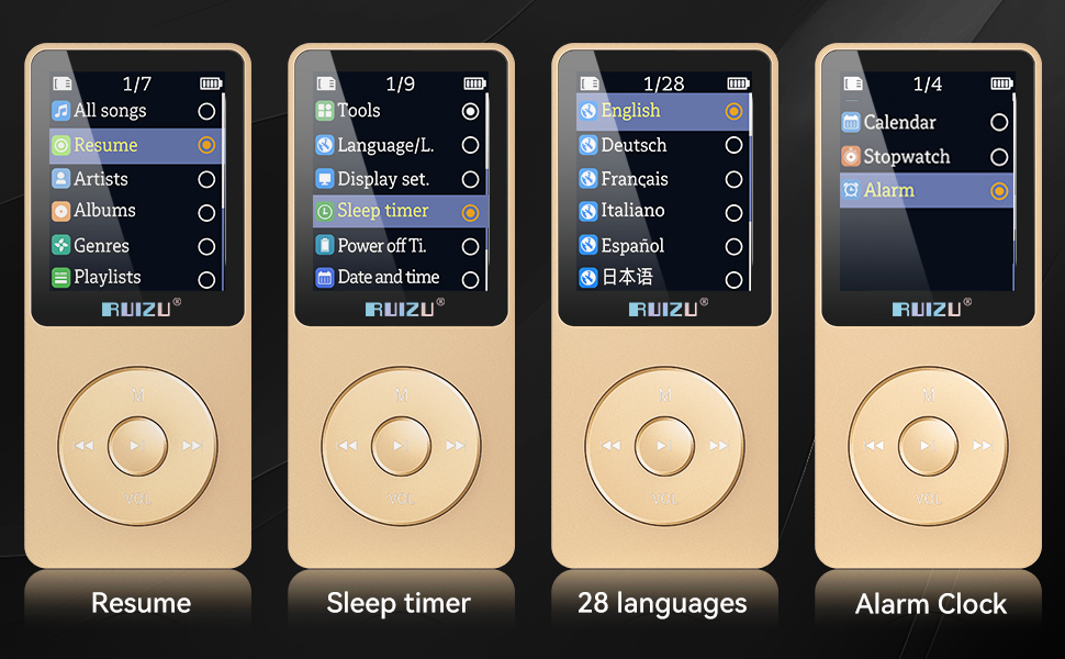 sony mp3 player with speaker mp3 players mp4 player with bluetooth and wifi reproductor de musica