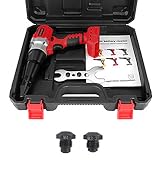 Cordless Rivet Gun Tool for Milwaukee M18 18V Battery(Only Tool), Brushless Electric Automatic Ri...