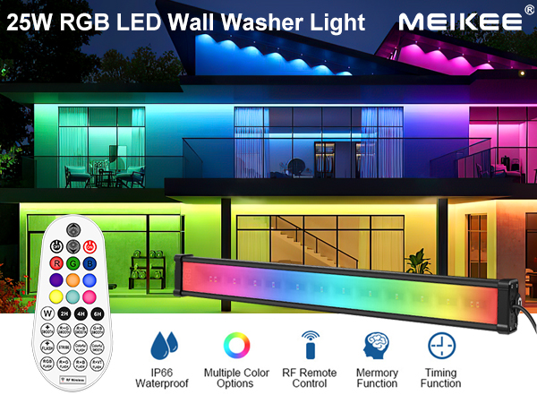 25w rgb led wall washer lights