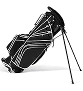 Tangkula Golf Stand Bag for Men &amp; Women, Golf Carry Bag with 6 Way Divider Carry Organizer Pocket...