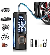 Tire Inflator Portable Air Compressor, Powerful 150PSI &amp; 2X Faster Auto Air Pump for Car Tires, C...