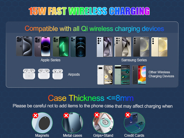 wireless charging mouse pad