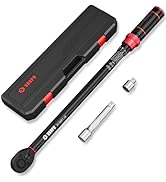 VANPO 1/2-inch Drive Click Torque Wrench Set, 20-260 Ft-Lb / 27.1-352.3 Nm, 22.04