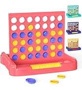 Pup Go 4 in a Row Game, Connect &amp; Win Four in a Row Board Game, Portable 2-Player Strategy Games ...