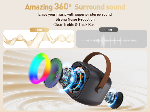 Clear and powerful sound quality