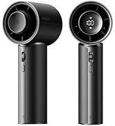 JISULIFE Handheld Fan Pro1 Mini - Refined Utility: Elite PU Leather, 30 Hour Cooling Power, Aroma...