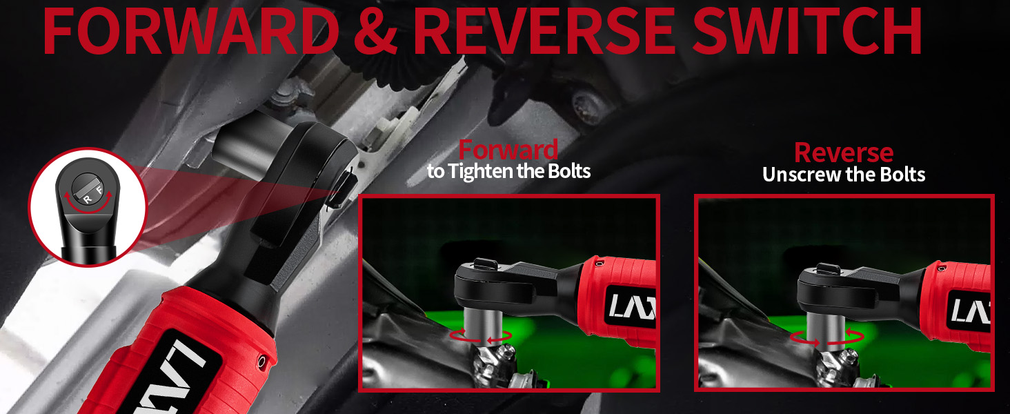 3/8" Brushless Ratchet Wrench Set for Milwaukee 18V Battery Two Modes