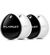 Tracker Tags-4 Pack (iOS Only), Apple Find My Certified Luggage Tracker Tags for iPhone, Smart Bl...