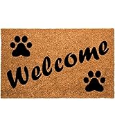 DSV Welcome Mat (30"x17"), Outdoor Indoor Doormat Super Absorbs Mud Mat, Coco Coir Front Door Mat...