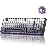 ZORNHER ZH980 Wireless Mechanical Gaming Keyboard,95% Black &amp; White Custom Keyboard with Number P...