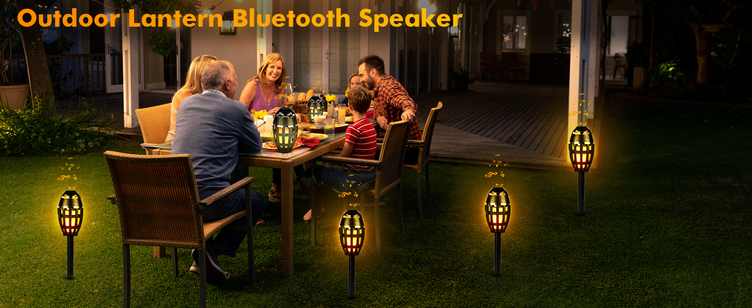 Outdoor Bluetooth Flame Speakers
