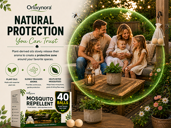 Plant oils slowly release their aroma to create a protective zone around your favorite spaces.