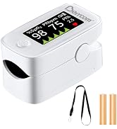 Berrcom Fingertip Pulse Oximeter with LED Display &amp; Multi-Parameter Tracking (SpO2, PR, PI), Fast...