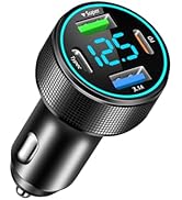 66W USB C Car Charger 4 Port Car Charger Adapter with 30W PD, 3.1A Aluminium Alloy Car Cigarette ...