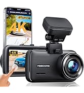 YEECORE 4K Dash Cam, Built-in WiFi GPS, Touch Screen Car Camera, 24Hr Parking Monitor, Loop Recor...