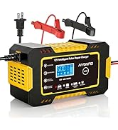 6A Battery Charger 12V Smart Battery Maintainer Trickle Charger and Car Battery Desulfator with T...