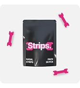 HiStrips Nasal Strips, Black, 30 Pack, Premium Adhesive for Improved Breathing, 40% More Oxygen, ...