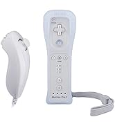 Wii Remote with Wii Motion Plus Inside | Shock Wii Nunchuk Controller | Compatible Nintendo Wii, ...