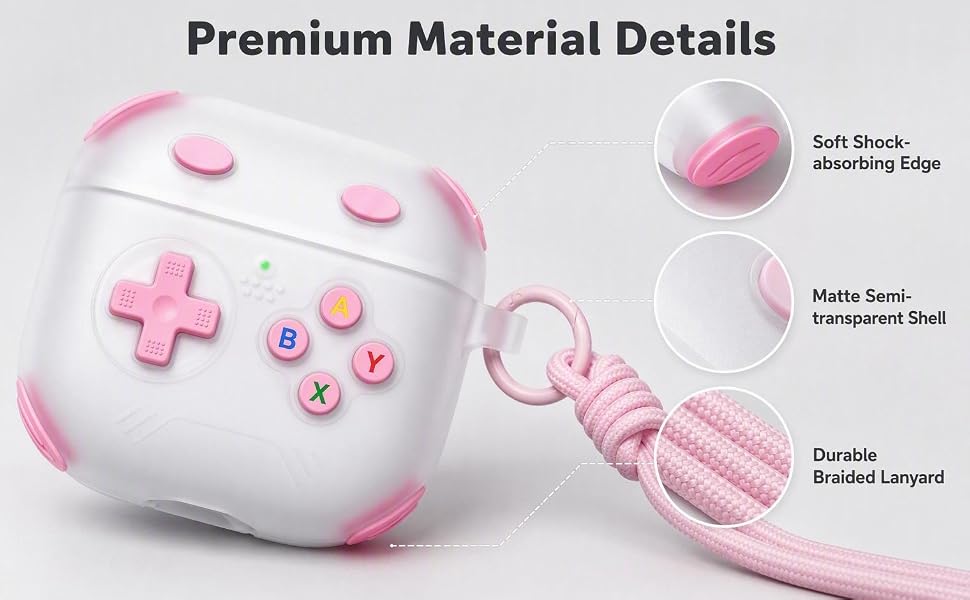 Jelly Color Game Console Shaped Earbuds Case