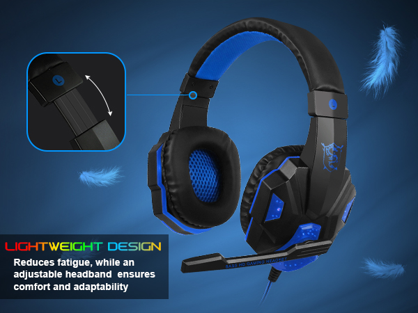 gaming headset backlit headset
