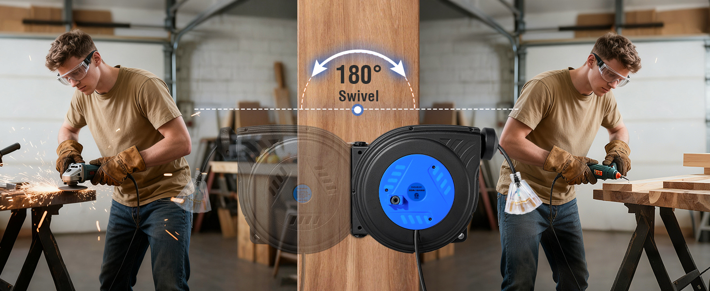 extension cord reel retractable