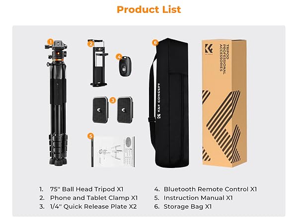 K&amp;F Concept Camera Cellphone Tripod