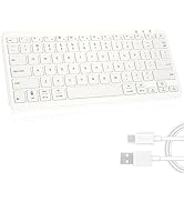 Qulose Bluetooth Keyboard, Ultra-Slim Wireless Keyboard for iPad, Rechargeable Ergonomic Computer...