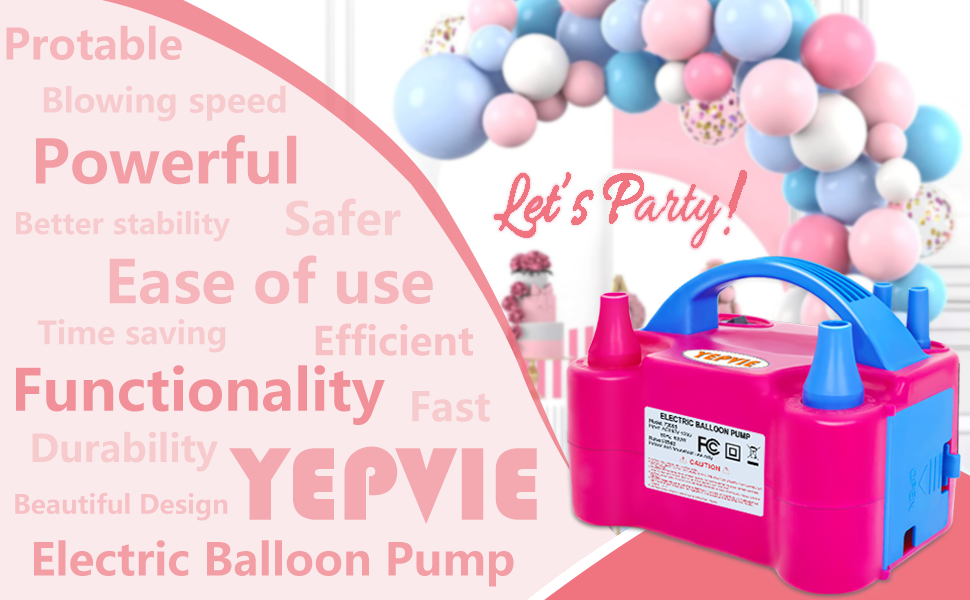 balloon pump electric, balloon blower machine, Air Pump for balloon, balloon inflator